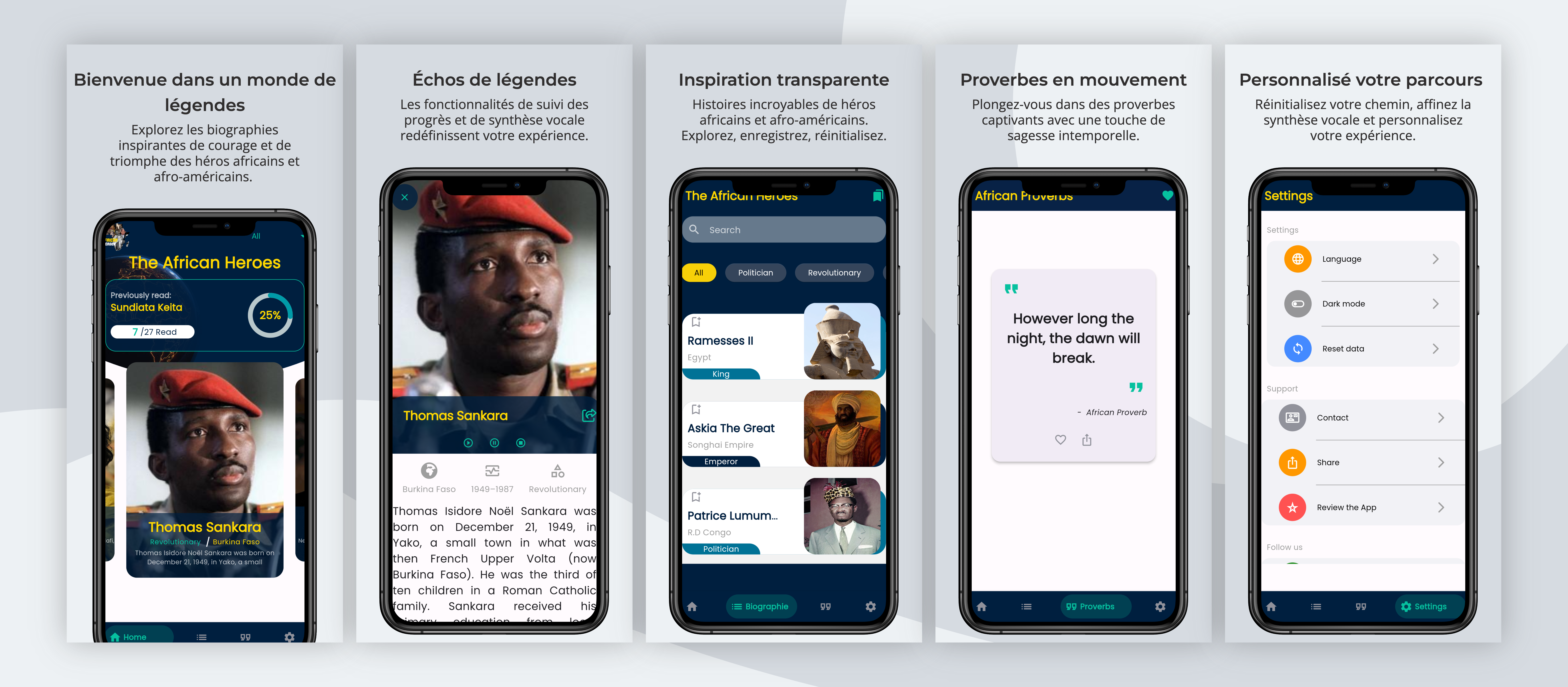 Les Héros africains app preview